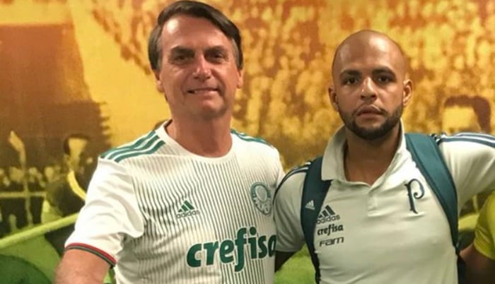 Jair Bolsonaro confirma presença no jogo Palmeiras x Vitória