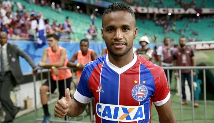 Ainda como dúvida, atacante do Bahia prevê jogo difícil contra a Juazeirense