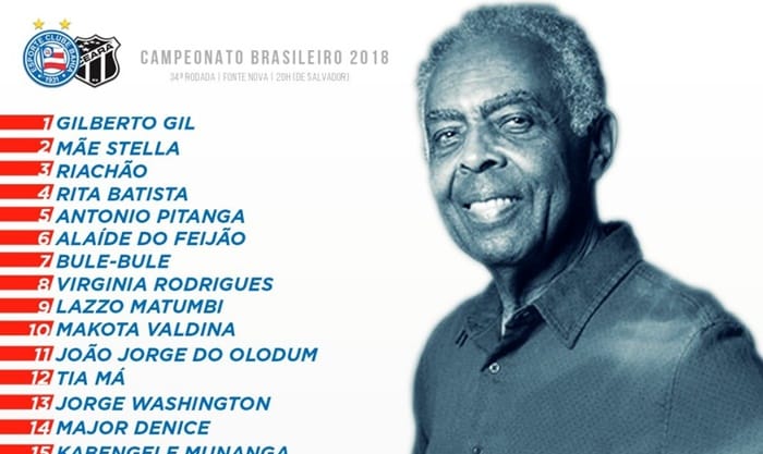 Bahia volta a homenagear personalidades negras no jogo contra o Ceará