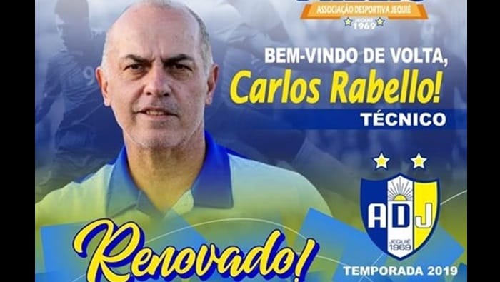 Jequié anuncia volta de técnico que comandou o time no Baianão 2018