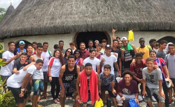 Base do Bahia realiza festa para celebrar o fim da temporada 2018