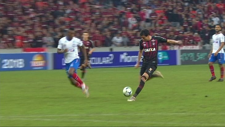 Athletico Paranaense com expressiva vantagem contra o Bahia