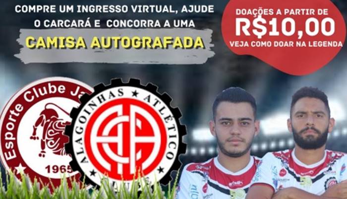 Atlético de Alagoinhas vende ingresso virtual para o jogo contra a Juazeirense