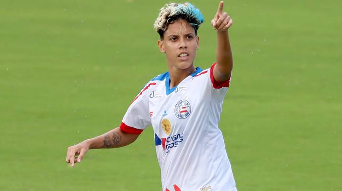 Com 3 gols de Gadu, Bahia goleia o Doce Mel e conquista título do Baiano Feminino