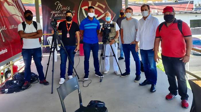 Imprensa volta a cobrir treinos do Vitória no CT Manoel Pontes Tanajura