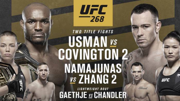 Onde assistir UFC 268 AO VIVO: Kamaru Usman x Colby Covington