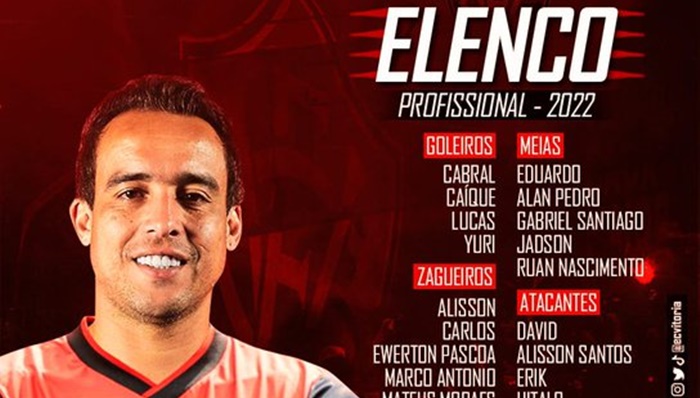 Sem Wallace, Vitória divulga elenco da temporada 2022; veja lista