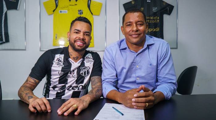 De volta ao futebol brasileiro, Dentinho é anunciado pelo Ceará