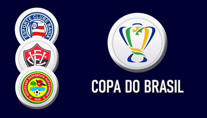 Bahia, Vitória e Juazeirense conhecem adversários na 3ª fase da Copa do Brasil