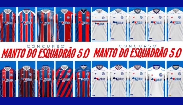 Manto do Esquadrão: Bahia divulga camisas semifinalistas e abre votação