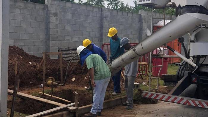 Vitória inicia mais uma etapa da construção da nova portaria do CT