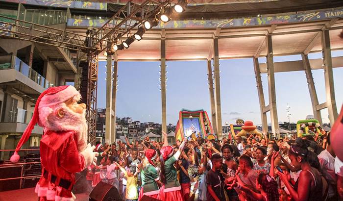Arena Fonte Nova recebe Papai Noel para evento beneficente