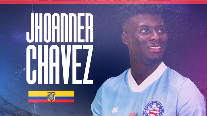 Bahia anuncia contratação do lateral-esquerdo Jhoanner Chávez