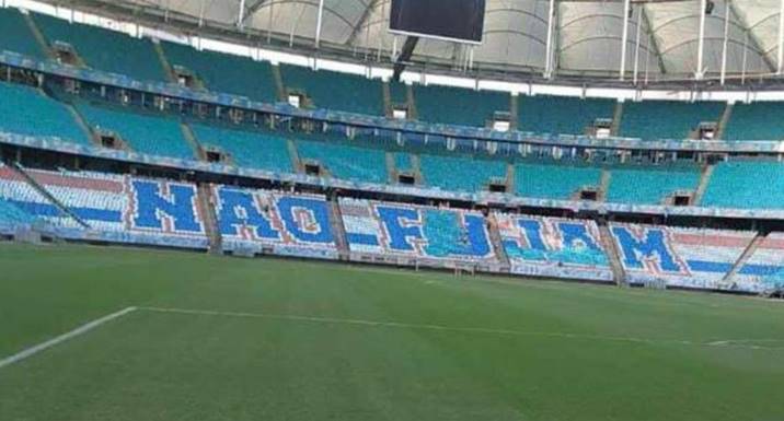 Torcida do Bahia fará mosaico no Ba-Vi com provocação ao Vitória