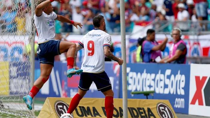 Veja os gols de Bahia 4 x 1 Itabuna pela semifinal do Baianão