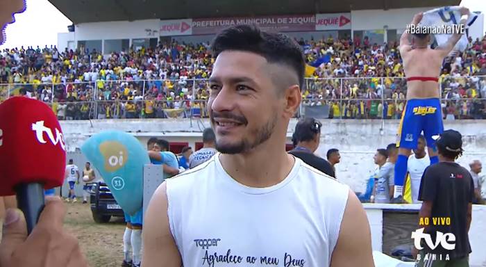 Chaveirinho vibra com volta por cima após lesão e gol em acesso do Jequié