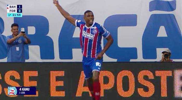 Bahia 1 x 0 Fortaleza: Veja o gol do zagueiro Kanu na Fonte Nova