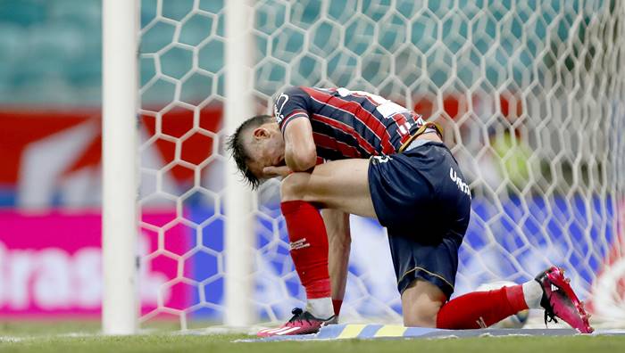 Sem marcar há 2 meses, Everaldo iguala sua pior seca de gols no Bahia