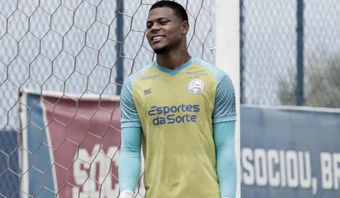 Com contrato no fim, goleiro da base é liberado pelo Bahia