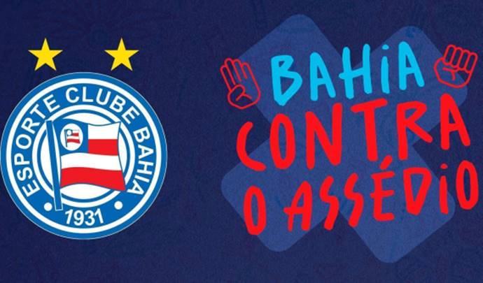 Bahia entrará em campo com camisa de campanha contra o assédio no carnaval