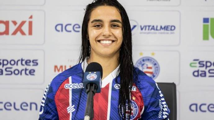 Nova atacante elogia estrutura do Bahia e mira acesso à Série A