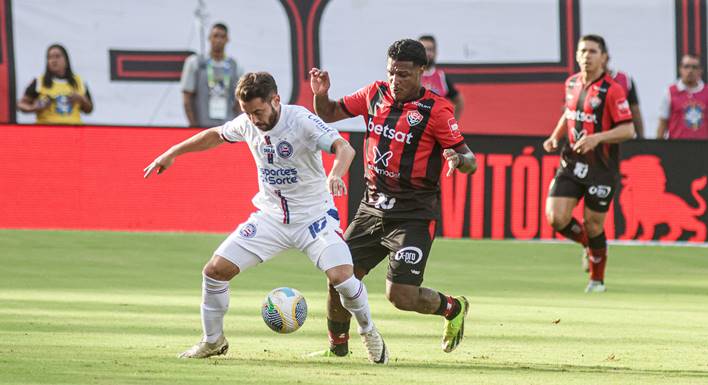 Veja os gols de Vitória 2 x 2 Bahia pela 3ª rodada da Série A