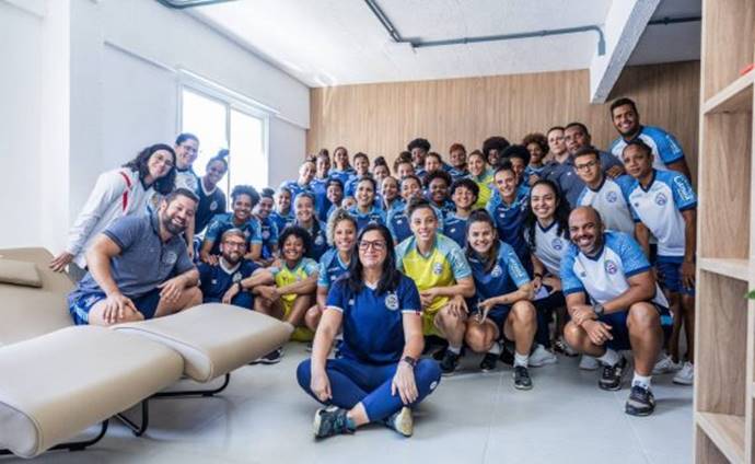 Bahia inaugura nova ala no CT dedicada ao futebol feminino