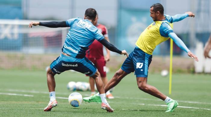 Biel faz trabalho específico e Acevedo participa de parte do treino do Bahia